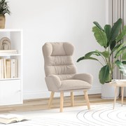 vidaXL Πολυθρόνα Χαλάρωσης Ανοιχτό Γκρι με Γούνινη Υφή