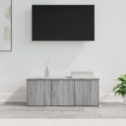 Έπιπλο Τηλεόρασης Γκρι Sonoma 80x34x30 εκ. από Επεξεργ. Ξύλο - Γκρι