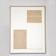 ΠΙΝΑΚΑΣ ΜΕ ΠΛΑΙΣΙΟ ΣΧΗΜΑΤΑ ΛΕΥΚΟΣ - ΜΠΕΖ 60x80x3cm|755-12184