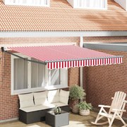 vidaXL Σκηνίτσα Αναδιπλούμενη Striped Κόκκινο και Λευκό 300 x 250 εκ
