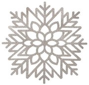 Σουπλά Νιφάδα Glitter 07.169556D 38cm Silver