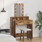 vidaXL Τραπέζι περιποίησης Καφέ 79 x 41 x 140 εκ. Επεξεργασμένο ξύλο