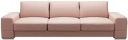Καναπές Flago τριθέσιος LTHR-Roz - 270.00Χ95.00Χ82.00cm
