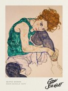 Αναπαραγωγή Seated Woman - Adele Herms (1917), Egon Schiele