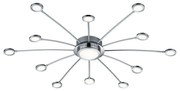 Φωτιστικό Οροφής - Πλαφονιέρα Led Bodrum 673311306 Ø100x 8,5cm Chrome Trio Lighting Μέταλλο