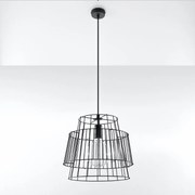 Φωτιστικό Οροφής Μονόφωτο Sollux Gate Black SL.0663