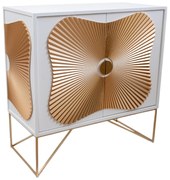 Μπουφές Mdf Λευκός-Χρυσός 78,5x38x80εκ. Zen Collection 24.39.51288