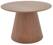 Βοηθητικό τραπέζι Kayano καρυδί mdf Φ60x40εκ 60x60x40 εκ.