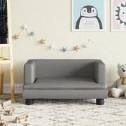 Καναπές Παιδικός Γκρι 60 x 40 x 30 εκ. από Συνθετικό Δέρμα 3196327