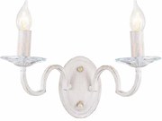 Απλίκα Τοίχου Aca Geisha DL9362WWG White/Antique Gold