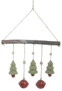 Inart Χριστουγεννιάτικο Διακοσμητικό 22x4x43cm Κόκκινο-Πράσινο 2-70-822-0081