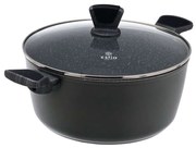 Κατσαρόλα Αντικολλητική Ρηχή Cuisson 01-11130 Φ28cm Dark Grey Estia 28cm Αλουμίνιο