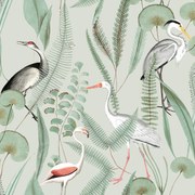 Ταπετσαρία Τοίχου Tropical Birds Πράσινο M37404 53 cm x 10.05 m