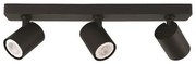 Σποτ Φωτιστικό Οροφής Aλουμίνιο H11 Φ46 Eurolamp-144-60005-Μαύρο 144-60005