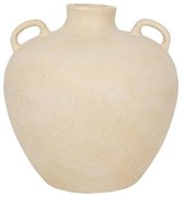 Βάζο Kythnos 031625 40x40x40cm Beige Μαγνήσιο