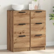 Sideboards 2 τεμάχια Artisan Oak 30x30x70cm Κατασκευασμένο ξύλο 856958