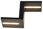 Φωτιστικό Τοίχου Wall &amp; Ceiling Luminaires L36294BK Black Μέταλλο