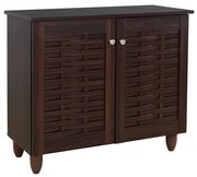Παπουτσοθήκη-ντουλάπι REAL χρώμα καρυδί 76.8x33.6x67.5 100-03553