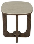 Artekko Stone Καφέ Τραπέζι Σαλονιού MDF με Όψη Πέτρας στην Επιφάνεια (45x45x50)cm - 783-6406 - 783-6406