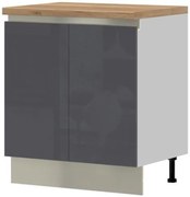 Επιδαπέδιο ντουλάπι Trinity R80-2K-Anthraki Gualistero - 80.00Χ58.00Χ90.50cm