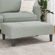 vidaXL Υποπόδιο Ανοιχτό Γκρι 77x55x31 εκ. Βελούδινο