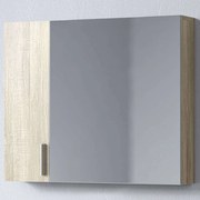 Καθρέπτης Μπάνιου Με Ντουλάπι Siena 3MSI075SN0W 75x14x65cm Sonoma Μελαμίνη