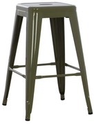 ΣΚΑΜΠΟ ΜΕΣΑΙΟΥ ΥΨΟΥΣ ΜΕΤΑΛΛΙΚΟ MELITA-PRO HM8573.43 DARK OLIVE GREEN 43x43x67Υεκ.