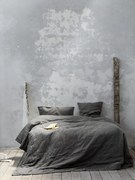 KING SIZE ΚΟΥΒΕΡΤΟΡΙΟ 240x260cm NIMA -  LINEN DARK GRAY