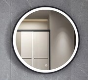 GL OMIKRON NOVA  BLACK - ΚΑΘΡΕΠΤΗΣ LED*TOUCH 80*80 67-8081