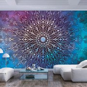 Αυτοκόλλητη ταπετσαρία μπλε Mandala - 245x175