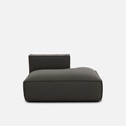 Ανάκλιντρο σύνθεσης δεξιάς γωνίας με ανάγλυφη ταπετσαρία, Seven