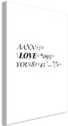 Πίνακας - Love Code (1 Part) Vertical - 40x60