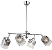 Φωτιστικό Οροφής Derma 341LCA1151 73x78cm 4xE27 40W Chrome Opviq