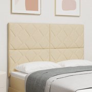 vidaXL Κεφαλάρι Σχέδιο Διαμαντιών Κρεμ 160 εκ. Ύφασμα
