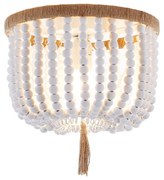 Φωτιστικό Πλαφονιέρα Aca Spetses ML127051P Wood/Rope