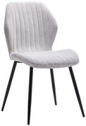 Καρέκλα Fersity 101-000087 48x56,5x85,5cm White Μέταλλο,Ύφασμα