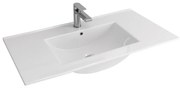 KARAG Νιπτήρας Επίπλου Λευκό Πορσελάνη LT 7506 101x47x18cm
