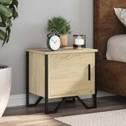 Κομοδίνο Χρώμα Sonoma Δρυς 40 x 30 x 40 εκ. από Επεξ. Ξύλο 848516