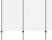 Τείχος και Πόστ Γκρι 1,6 x 10 m Ατσάλι