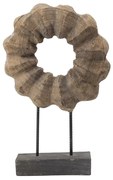 Artekko Donut Διακοσμητικό Επιτραπέζιο από Ξύλο Καφέ (42x13x67)cm Artekko 48691