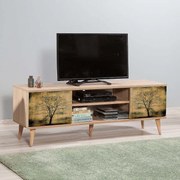 Έπιπλο τηλεόρασης Soho Megapap από μελαμίνη χρώμα sonoma 140x40x50 εκ.-GP052-0002,4
