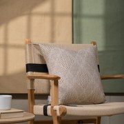 Μαξιλάρι Διακοσμητικό (Με Γέμιση) Treviso 02 Beige Teoran 43X43 Βαμβάκι-Πολυέστερ