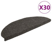 vidaXL Πατάκια Σκάλας Αυτοκόλλητα 30 τεμ. Ανθρακί 65x21x4 εκ.