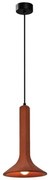 Κρεμαστό Φωτιστικό Οροφής E14 Φ22 Funnel Viokef 4290301 Κόκκινο
