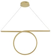Φωτιστικό Οροφής LED Aca Zero HM98LEDP88BR Brass