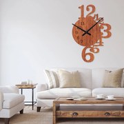 Ρολόι τοίχου  εσωτερικού χώρου ξύλινο clock3 - Clock3-Μαόνι, 1mx1m