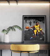 Ξύλινο Κάδρο Kobe Bryant Dunk 30X40cm SNK36