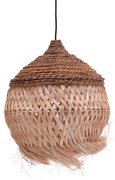 Φωτιστικό οροφής Fiorine Inart abaca σε φυσικό χρώμα Φ55x70εκ (1 τεμάχια)