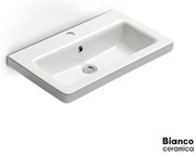 Νιπτήρας Πορσελάνης Urban 60x35 (1 οπή) Bianco Ceramica White 35060-300