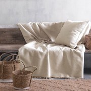 Ριχτάρι Luna Beige Ρυθμός Τριθέσιο 180x280cm 100% Βαμβάκι